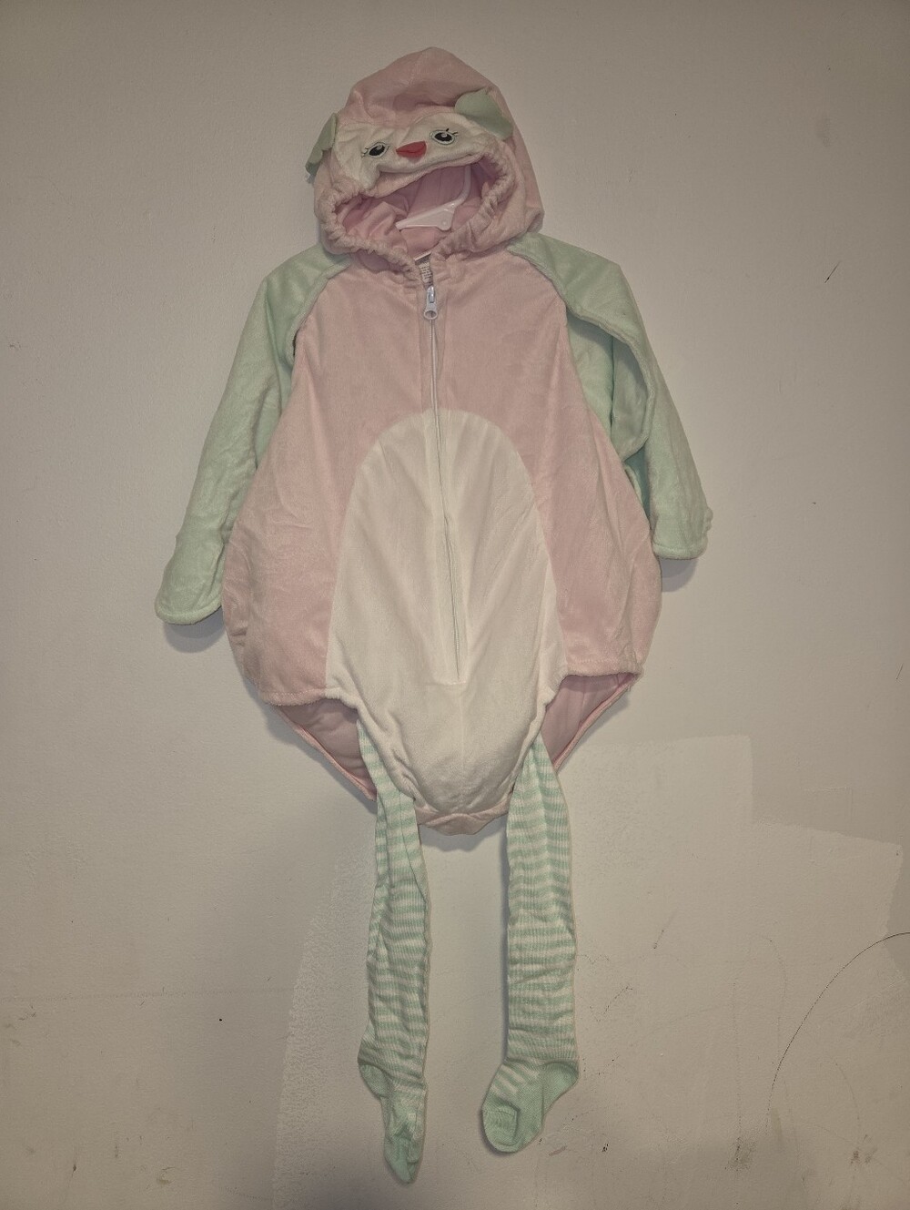 Unbranded Owl Pink Green Costume Girl's OS